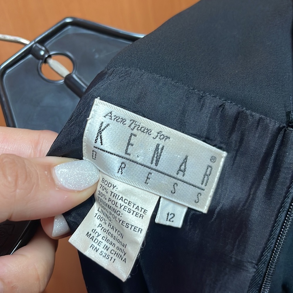 KENAR Black Evening Dress - Picture 5 of 5